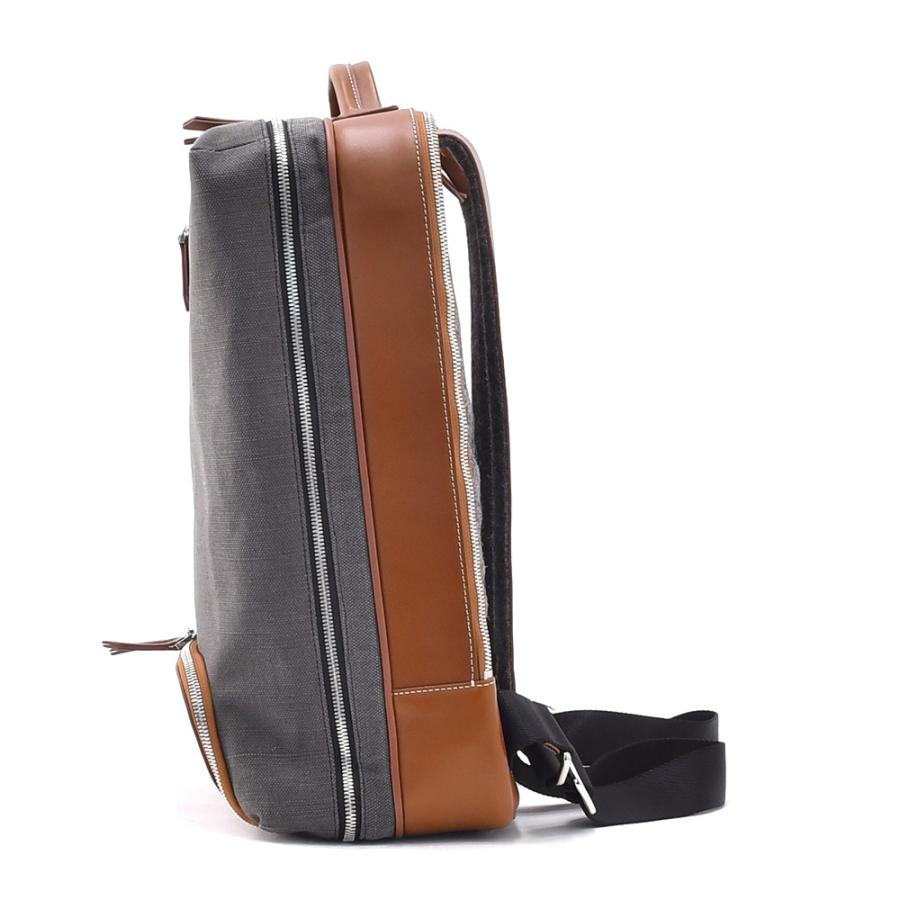 ルンディ Lundi フランスブランド メンズ コーティングキャンバス 旅行用バックパック アントワーヌ グレー コニャック一泊用 国内正規品 Men S Antoine Grycog メンズブランドでらでら公式shop 通販 Yahoo ショッピング