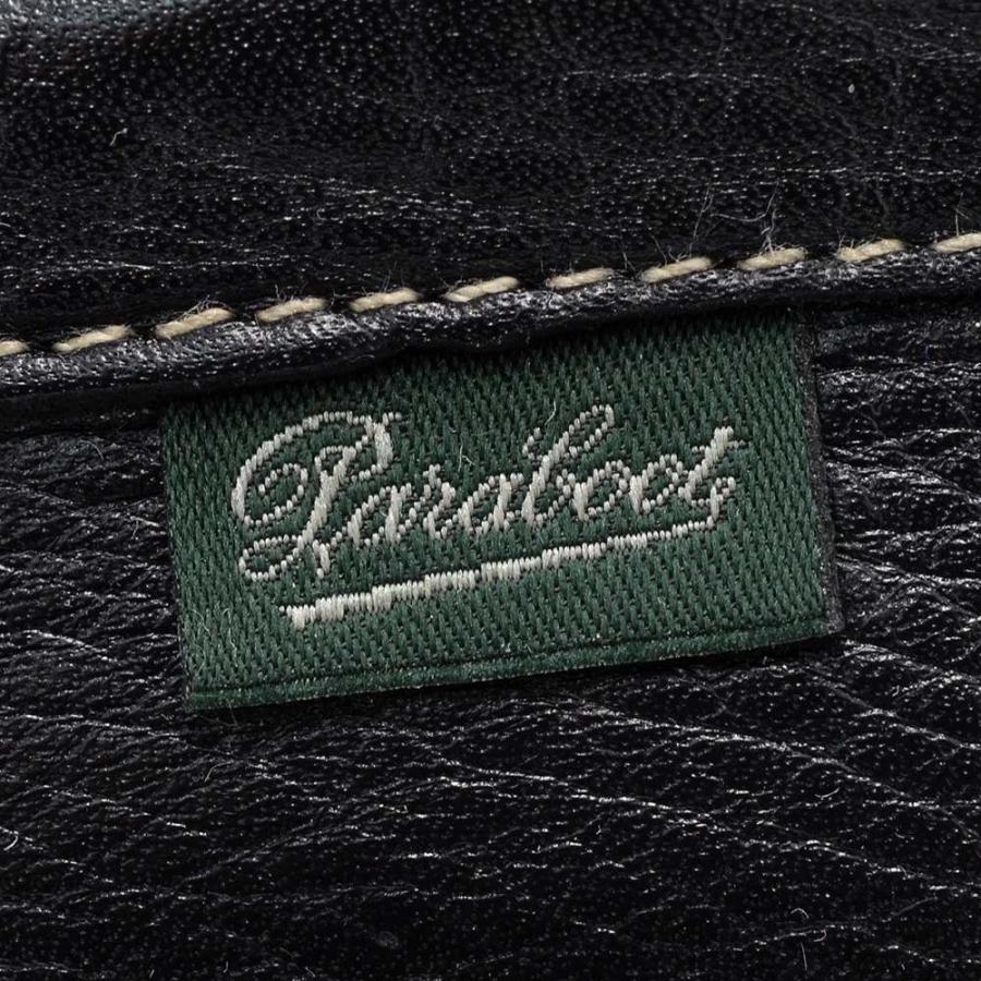 パラブーツ 国内正規品 PARABOOT ANVERS アンヴァース ブラックレザー スニーカーソール仕様 黒しぼ揉み スリッポンの画像