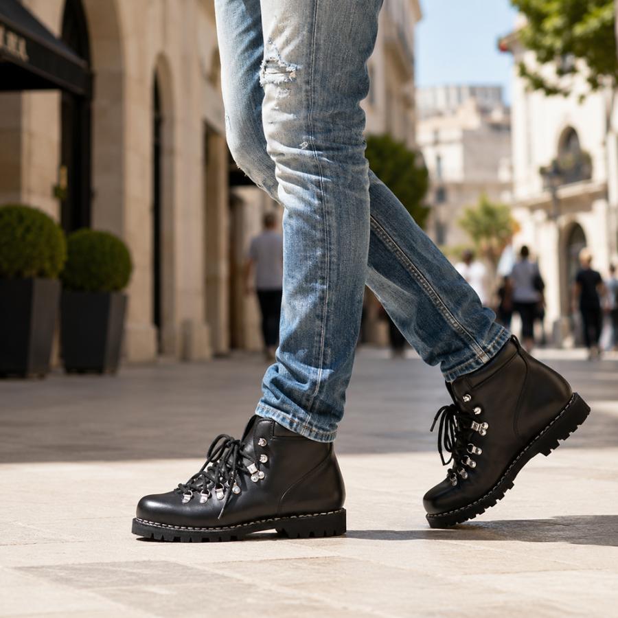 パラブーツ　ブラック Paraboot（パラブーツ） 国内正規品avoriaz-074612 アヴォリアーズ