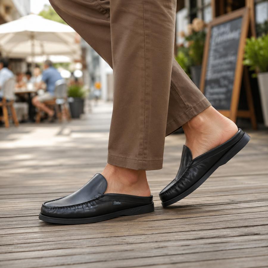 最終価格　パラブーツ　バハマ　サンダルタイプ パラブーツ PARABOOT レザーサンダル メンズ スリッポン型 BAHAMAS
