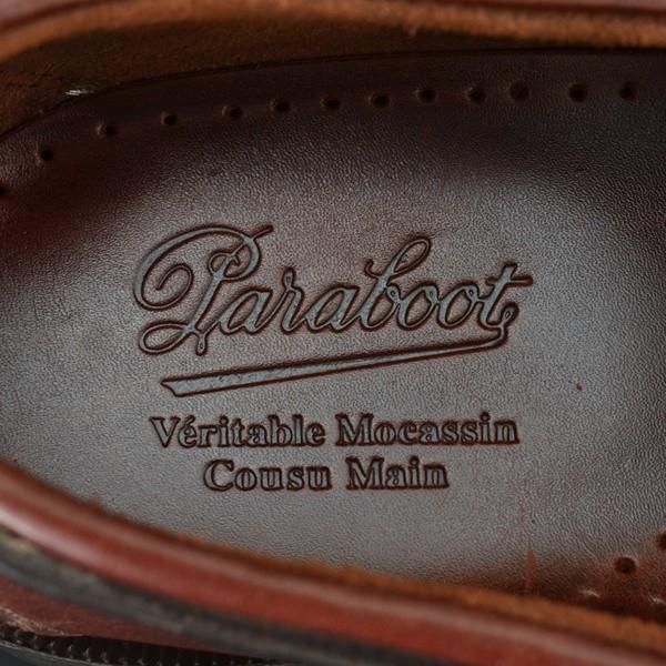 パラブーツ PARABOOT BARTH バース デッキシューズ アメリカブラウン＆マロンブラウンコンビ LISオイルドレザー サマースリッポン 国内正規品 メンズ｜deradera｜10