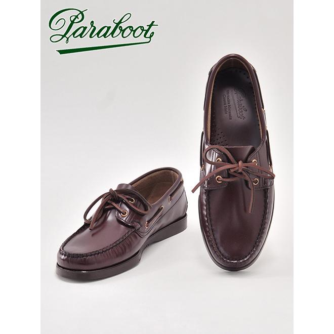 パラブーツ Paraboo メンズ デッキシューズ バース Barth ブリリアントレザー マロンボルドー 国内正規品 ブランド Barth メンズブランドでらでら公式shop 通販 Yahoo ショッピング