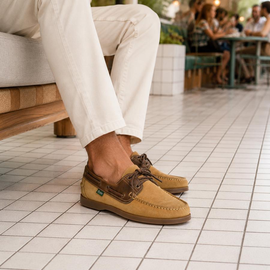 パラブーツ PARABOOT デッキシューズ メンズ BARTH バース ベージュ