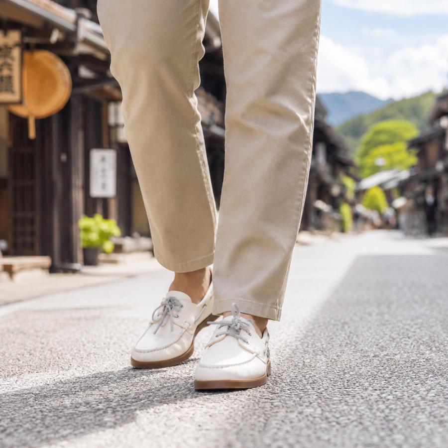 パラブーツ PARABOOT デッキシューズ メンズ BARTH バース ホワイト