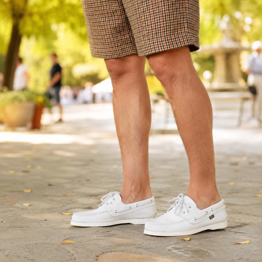 Paraboot（パラブーツ） バース ホワイト デッキシューズ BARTH