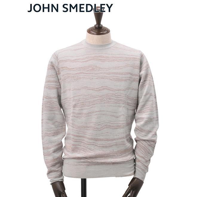 ジョンスメドレー John Smedley メンズ メリノウールセーター クルーネック ジャガード 模様ニット Bedrock ベッドロック ベージュブランド Bedrock Morning メンズブランドでらでら公式shop 通販 Yahoo ショッピング