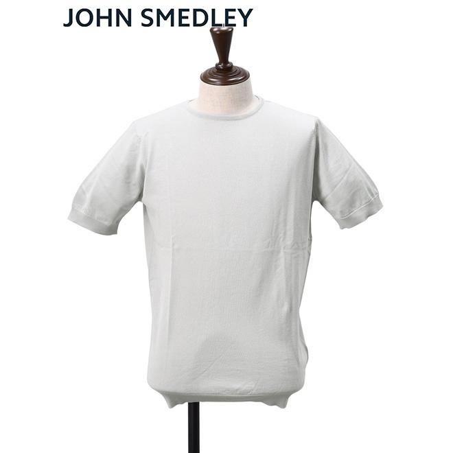 ジョンスメドレー John Smedley メンズサマーセーター Belden ベルデン シーアイランドコットンニット 半袖 クルーネック クラウドグレー インポートブランド Belden Cloud メンズブランドでらでら公式shop 通販 Yahoo ショッピング