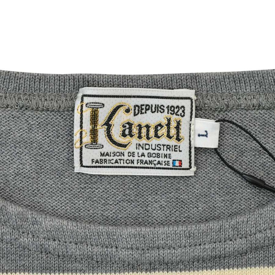 カネル KANELL バスクシャツ メンズ 長袖ニットソー ボナパルト クルー 