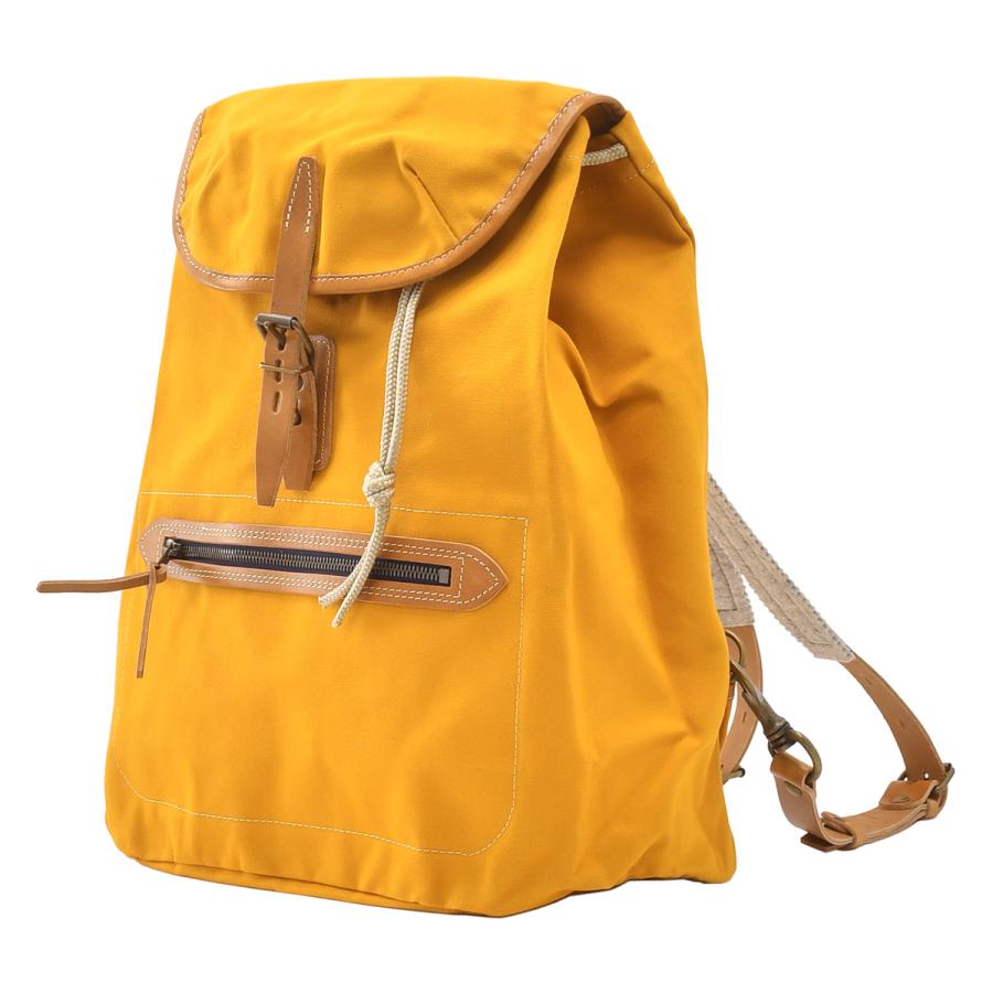 ブルー ドゥ シャフ Bleu de chauffe バックパック メンズ CAMP キャンプ オーガニックコットン キャンバスリュック イエロー 国内正規品 でらでら 公式ブランドの画像
