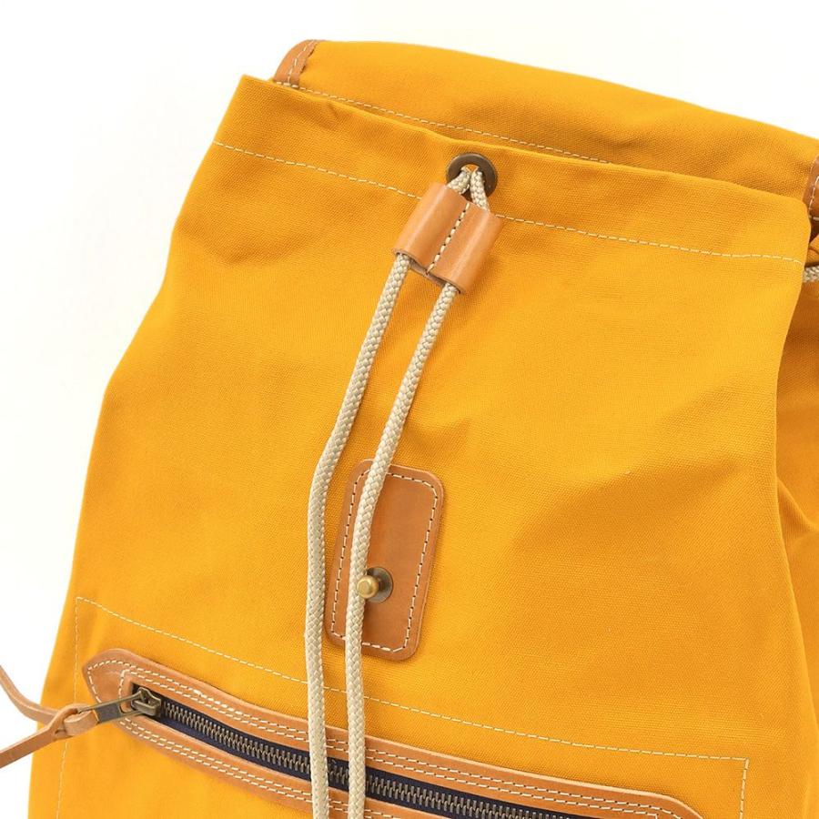 ブルー ドゥ シャフ Bleu de chauffe バックパック メンズ CAMP キャンプ オーガニックコットン キャンバスリュック イエロー 国内正規品 でらでら 公式ブランドの画像