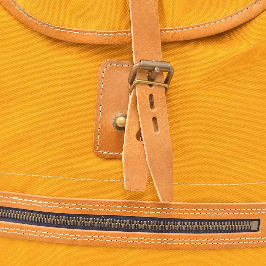 ブルー ドゥ シャフ Bleu de chauffe バックパック メンズ CAMP キャンプ オーガニックコットン キャンバスリュック イエロー 国内正規品 でらでら 公式ブランドの画像