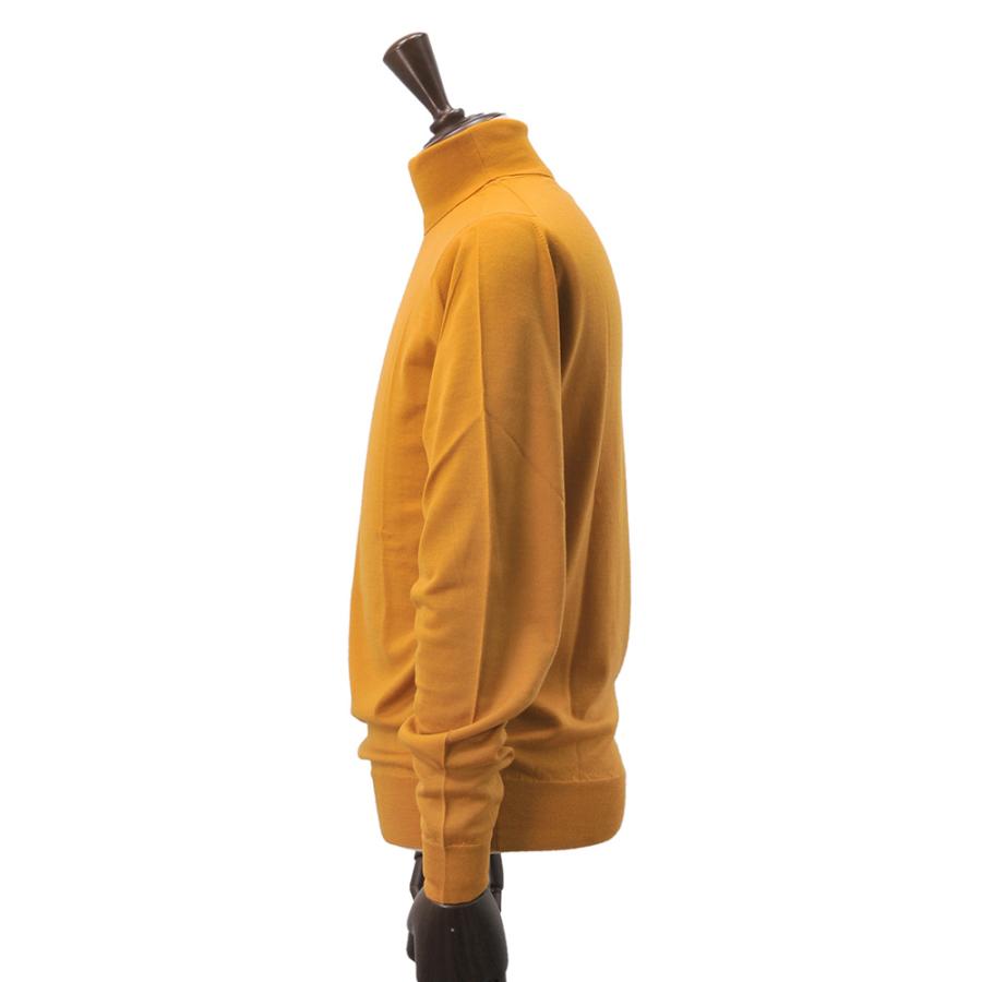 ジョンスメドレー John Smedley メンズ タートルネックニット Cherwell チャーウェル サフラン マスタード系 ロールネックセーター でらでら 公式ブラン Cherwell Saffron メンズブランドでらでら公式shop 通販 Yahoo ショッピング