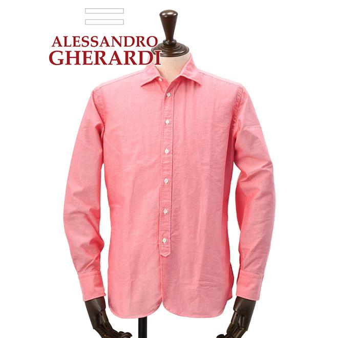 アレッサンドロゲラルディ Alessandro Gherardi 長袖シャツ メンズ Eralコラボ オックスフォード ピンク 国内正規品 でらでら 公式ブランド Classic55 66e1 422 メンズブランドでらでら公式shop 通販 Yahoo ショッピング