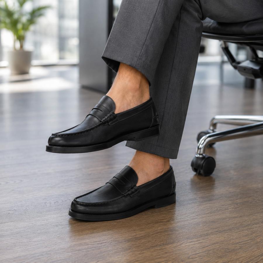 Paraboot（パラブーツ） コロー コインローファー ブラック PARABOOT