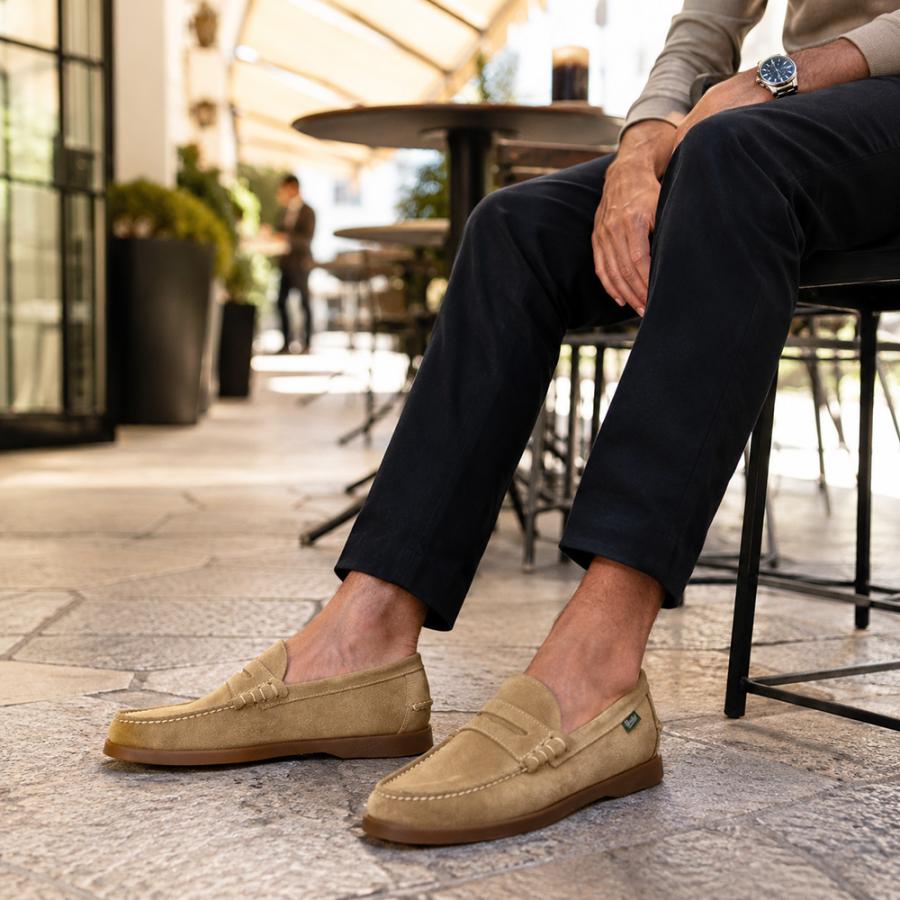 パラブーツ PARABOOT コインローファー メンズ CORAUX コロー ライト