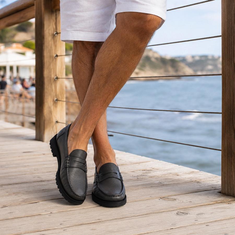 Paraboot パラブーツ ローファー　 CORAUXブラック パラブーツ PARABOOT コインローファー メンズ CORAUX コロー ブラック