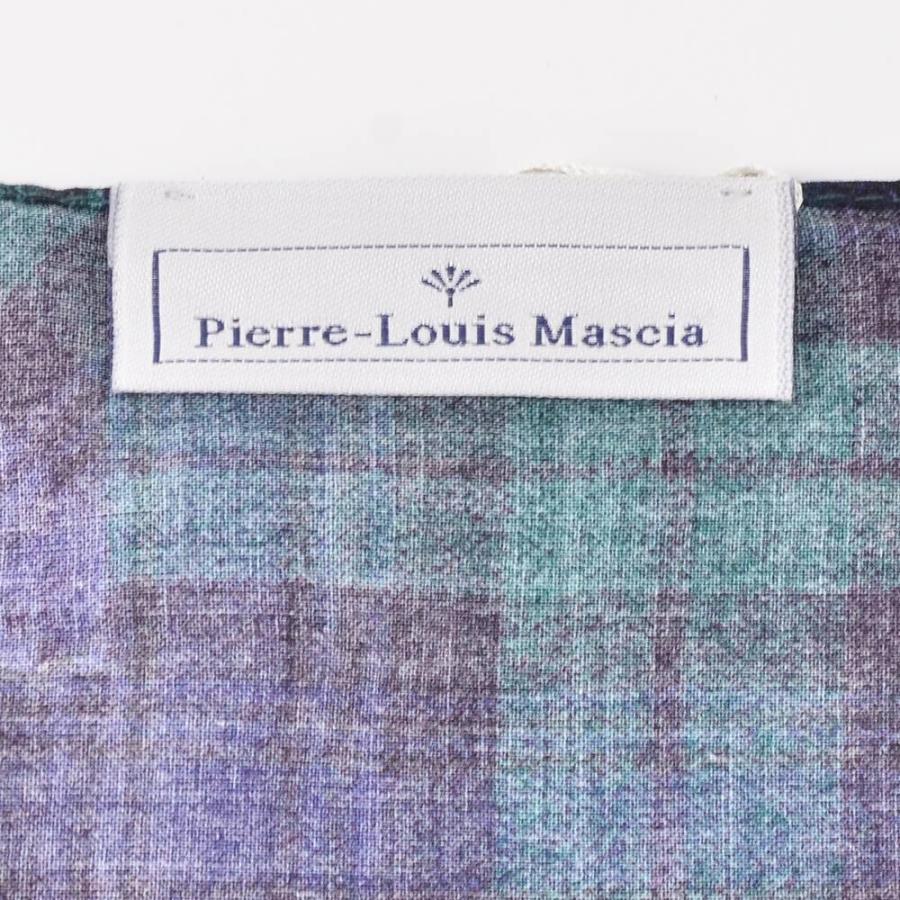 ピエール ルイ マシア Pierre Louis Mascia 45cm正方形 綿100％ 5種展開 チーフ兼用ハンカチーフ 国内正規品 メンズ Men's｜deradera｜08