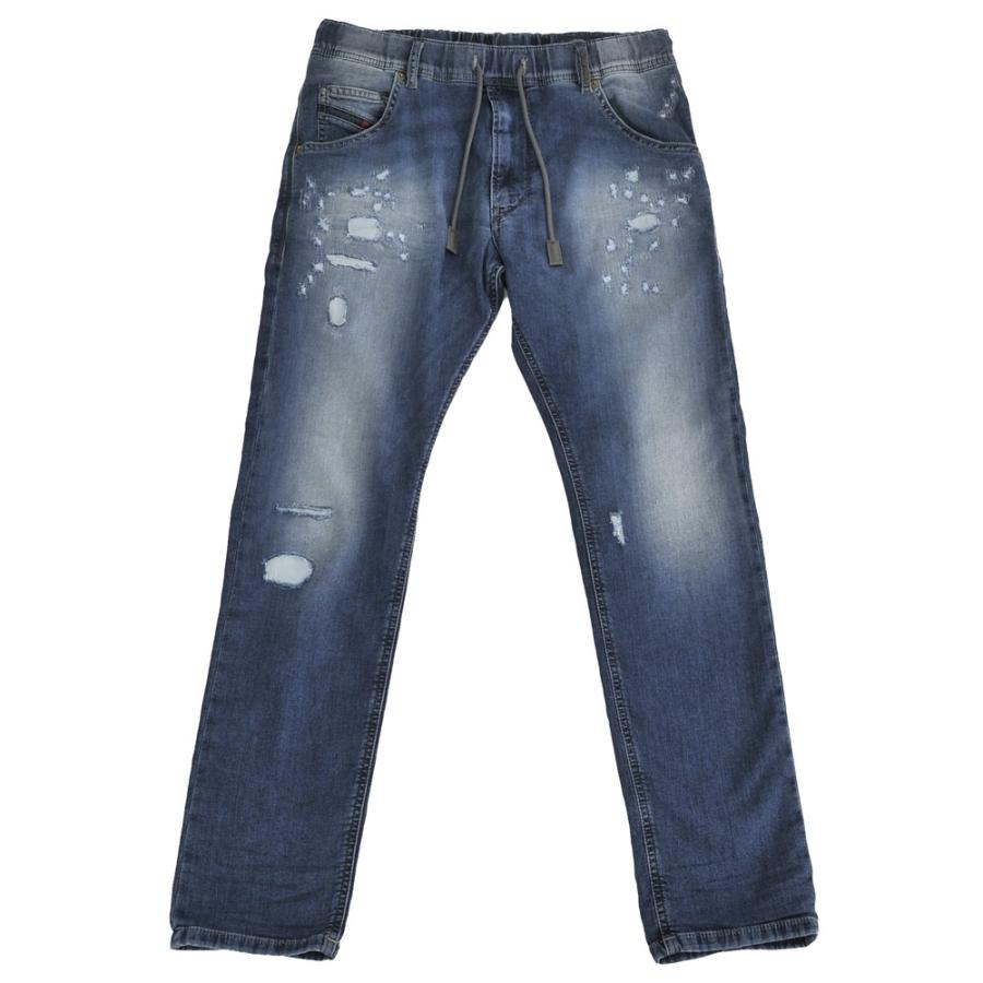 DIESEL ディーゼル ジョグジーンズ ウォッシュブルー KROOLEY DIESEL ディーゼル ジョグジーンズ ウォッシュブルー KROOLEY