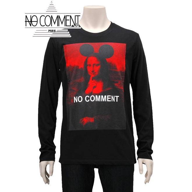 ノーコメント No Comment Paris メンズ 長袖tシャツ ブラック モナリザレッド ミッキーの耳 国内正規品 Men S ティーシャツ Ltm Ltn094 Black メンズブランドでらでら公式shop 通販 Yahoo ショッピング