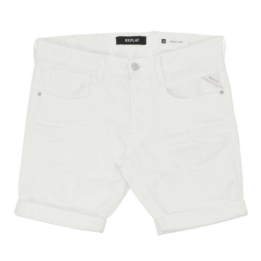 リプレイ Replay 国内正規品 メンズ バミューダパンツ ショーツ アンバス Anbass ホワイト ハーフパンツ でらでら 公式ブランド Ma996d 1 メンズブランドでらでら公式shop 通販 Yahoo ショッピング