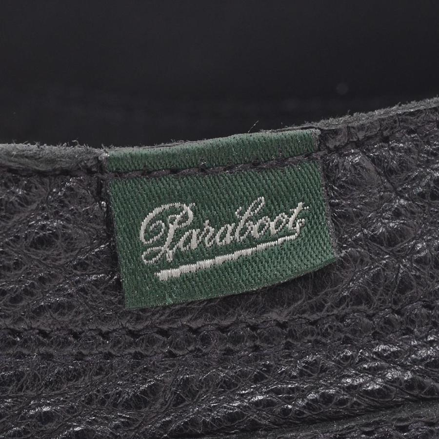 パラブーツ PARABOOT メンズ レザーシューズ MALIBU マリブ 復刻レトロデッキ 鹿革 フランスブランド ブラック 国内正規品の画像
