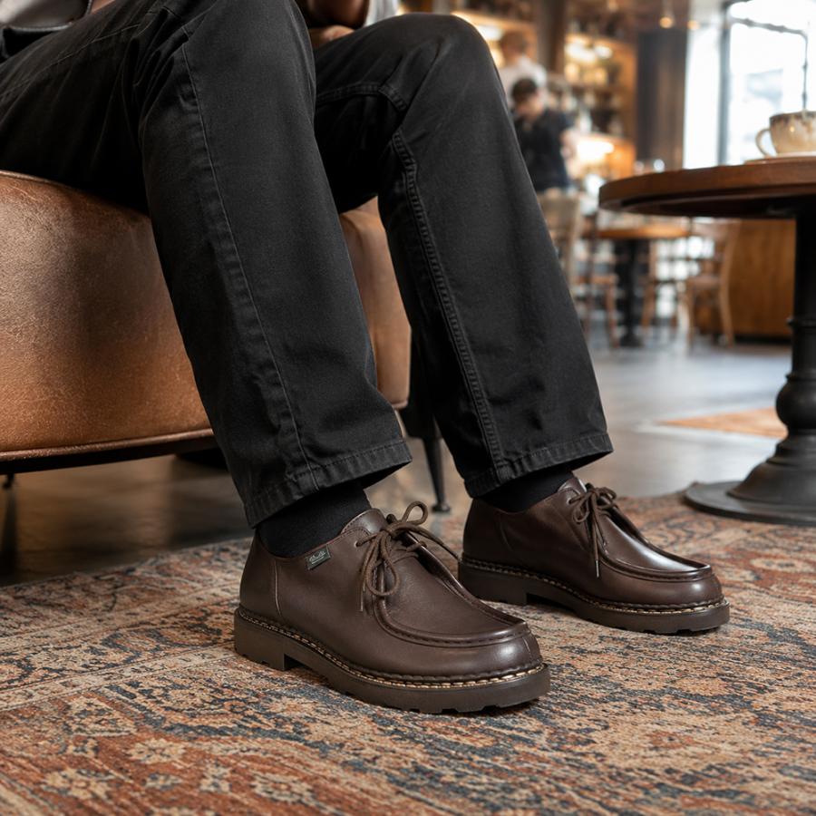 Paraboot MICHAEL パラブーツ ミカエル ダークブラウン カフェ Paraboot（パラブーツ） 国内正規品 MICHAEL ミカエル カフェブラウン