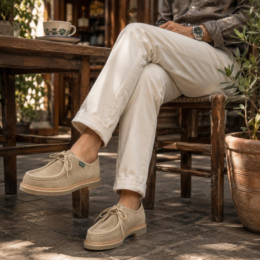 paraboot パラブーツ micka ミクカ ベージュ size43 パラブーツ PARABOOT チロリアンシューズ メンズ MICKA ミクカ ライト
