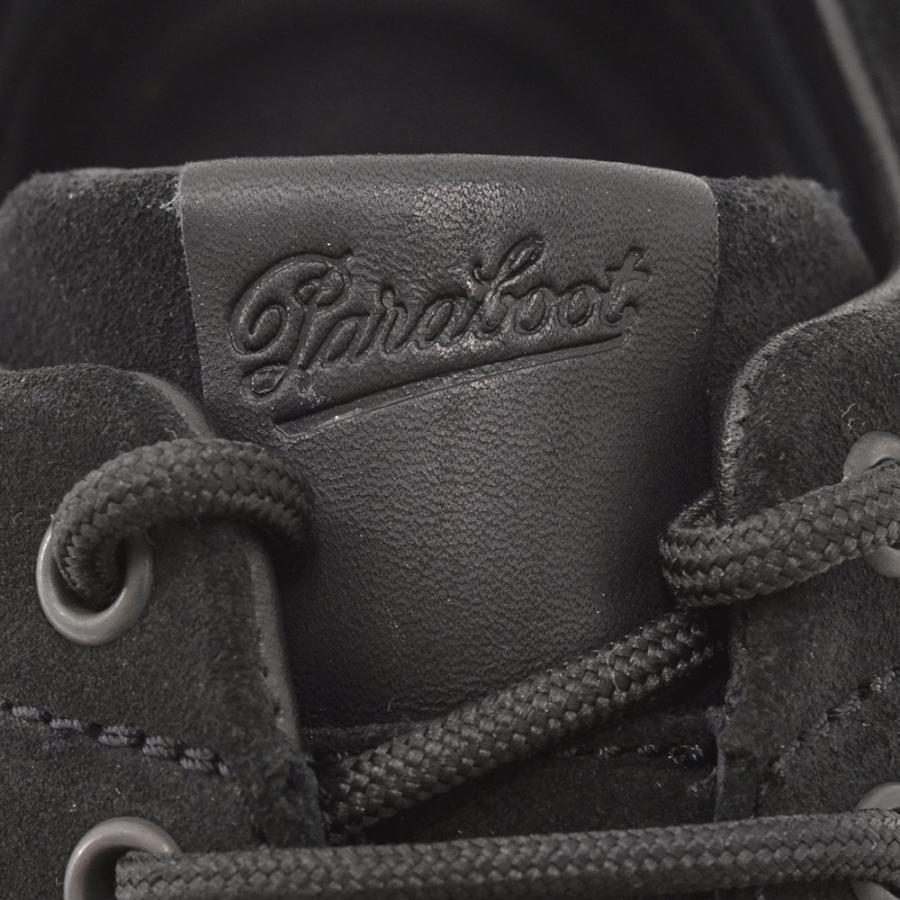 パラブーツ　PARABOOT メンズ アンクル ローカットブーツ MONTANA モンタナ ブラック黒スエードレザーシューズ ブランド  国内正規品の画像