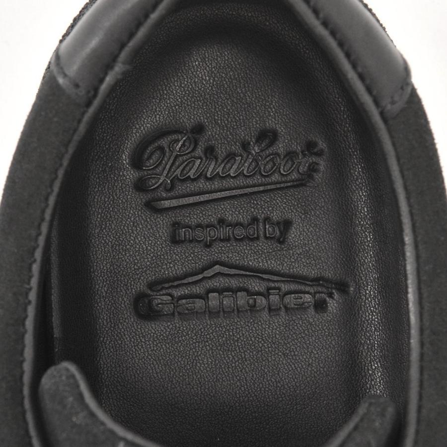 パラブーツ　PARABOOT メンズ アンクル ローカットブーツ MONTANA モンタナ ブラック黒スエードレザーシューズ ブランド  国内正規品の画像