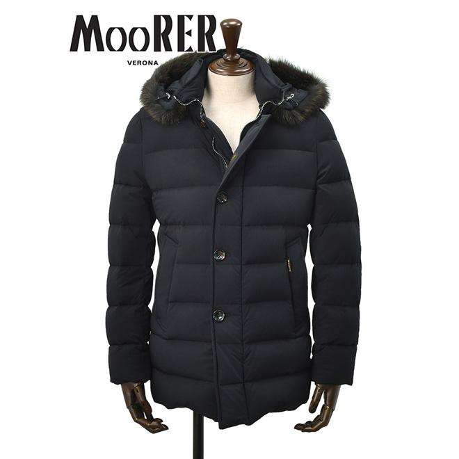 Moorerムーレー Moresco ダウンジャケット ダークブルー 46 ムーレー MooRER メンズ 軽量ダウンジャケット MORESCO モレスコ
