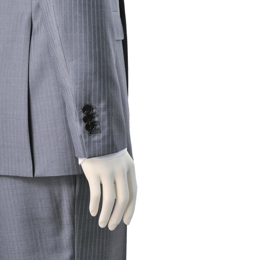 エルメネジルド・ゼニア Ermenegildo Zegna メンズスーツ シングル2つボタン TROFEO トロフェオ ブラック シャドーストライプ Men's suits｜deradera｜08