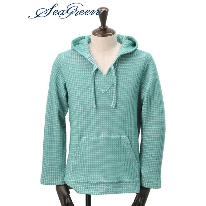 シーグリーンseagreem メンズパーカー ビッグワッフル メキシカンシャツ プルオーバー ミントグリーン 国内正規品 公式ブランド 国内正規品 Msea21s8596 Mint メンズブランドでらでら公式shop 通販 Yahoo ショッピング