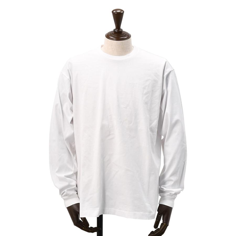 値引きする メンズ長袖カットソー Tatras タトラス ブランド カットソー 長袖tシャツ メンズ Tatras タトラス Atlante 国内正規品 ブランド ホワイト クルーネック 裾サイド左右にプリント リブ袖 アトランテ Tシャツ カットソー