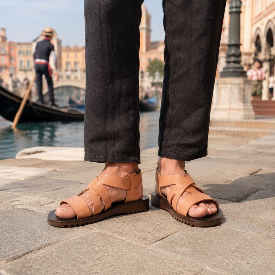 Paraboot noumea レザーサンダル 26cm パラブーツ PARABOOT レザーサンダル メンズ ヌメア NOUMEA ナチュラル