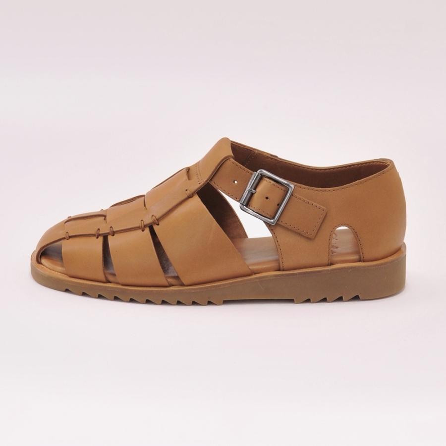 パラブーツ PARABOOT グルカサンダル メンズ パシフィック PACIFIC オイルドレザー コニャック グラディエーター 編み込み 国内正規品 でらでら公式の画像