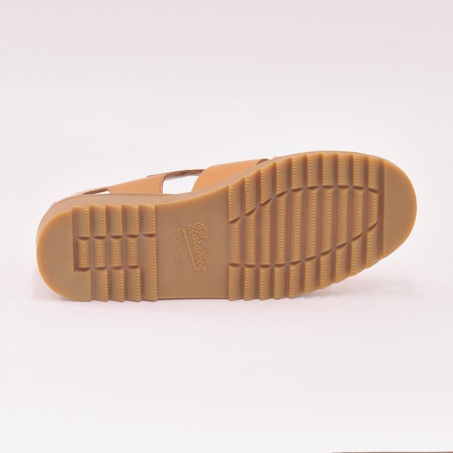 パラブーツ PARABOOT グルカサンダル メンズ パシフィック PACIFIC オイルドレザー コニャック グラディエーター 編み込み 国内正規品 でらでら公式の画像