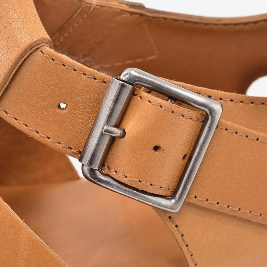 パラブーツ PARABOOT グルカサンダル メンズ パシフィック PACIFIC オイルドレザー コニャック グラディエーター 編み込み 国内正規品 でらでら公式の画像