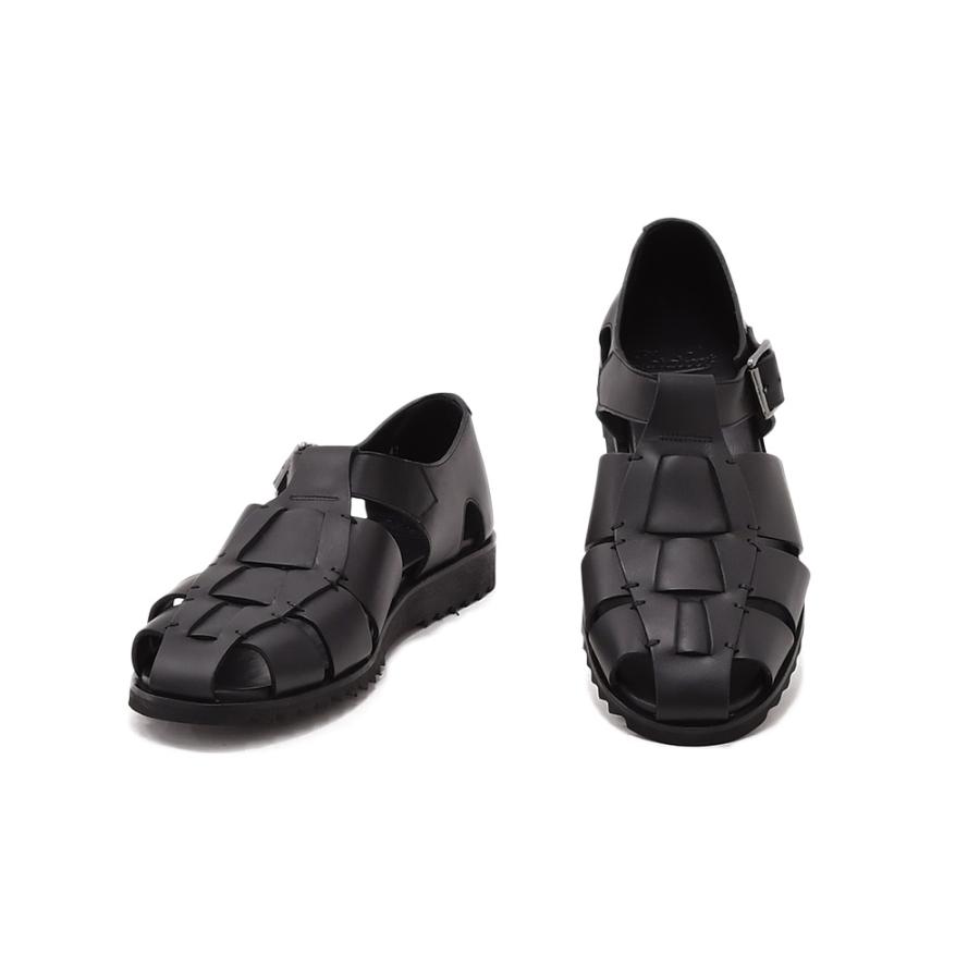 パラブーツ メンズサンダル パシフィックPASIFICモデル ブラックオイルドレザー グラディエーター Men'sの画像