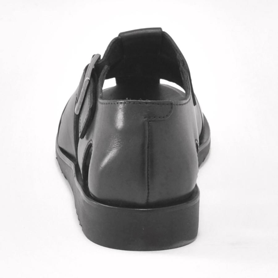 パラブーツ メンズサンダル パシフィックPASIFICモデル ブラックオイルドレザー グラディエーター Men'sの画像