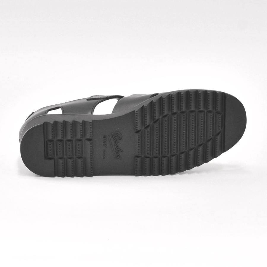 パラブーツ メンズサンダル パシフィックPASIFICモデル ブラックオイルドレザー グラディエーター Men'sの画像
