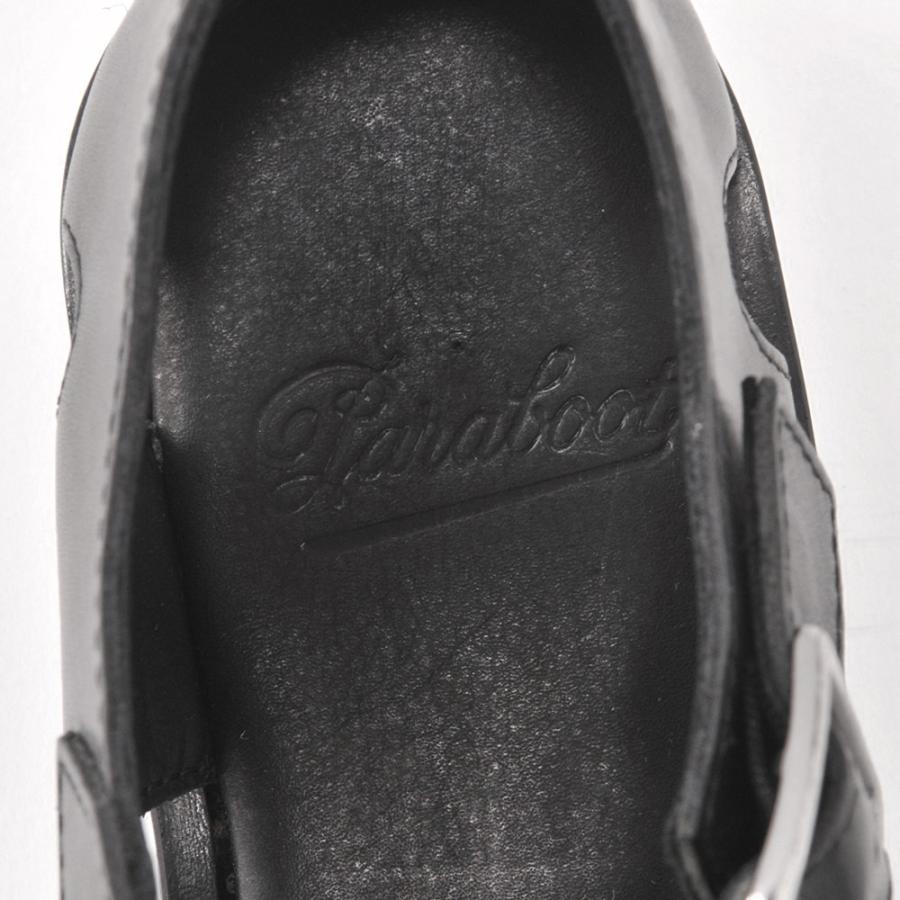 パラブーツ メンズサンダル パシフィックPASIFICモデル ブラックオイルドレザー グラディエーター Men'sの画像