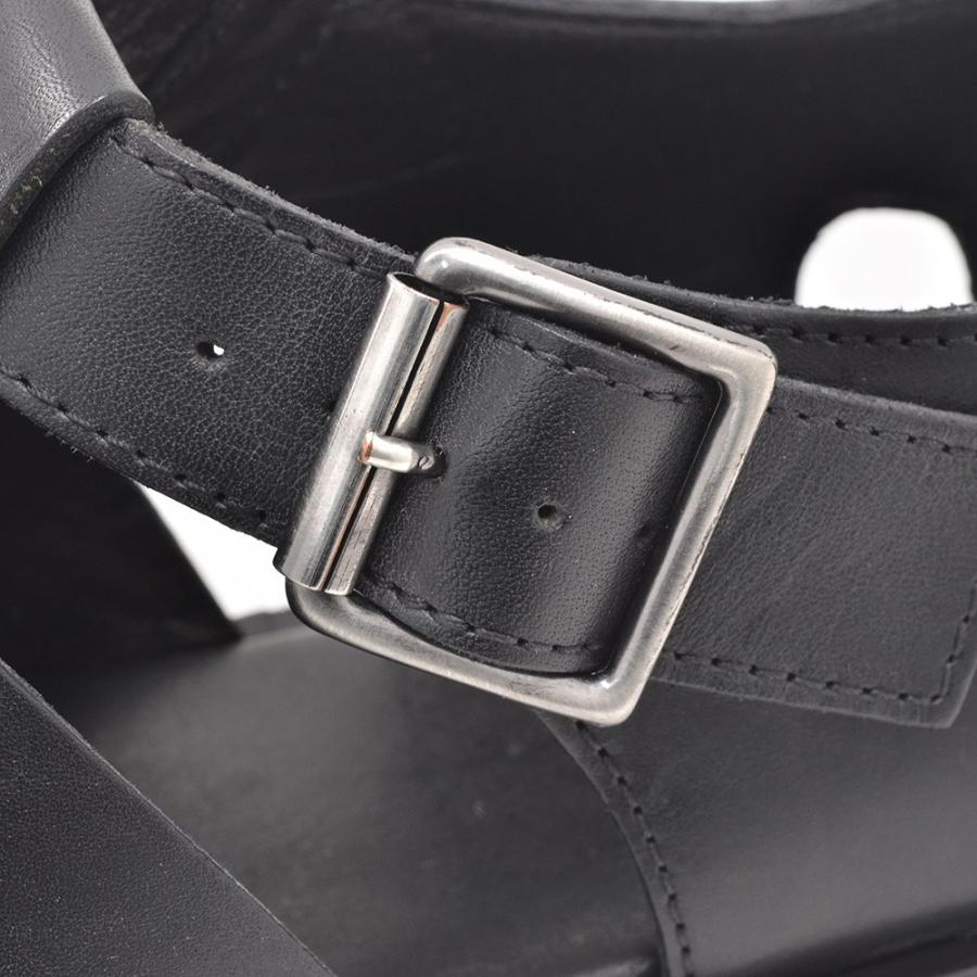 パラブーツ メンズサンダル パシフィックPASIFICモデル ブラックオイルドレザー グラディエーター Men'sの画像