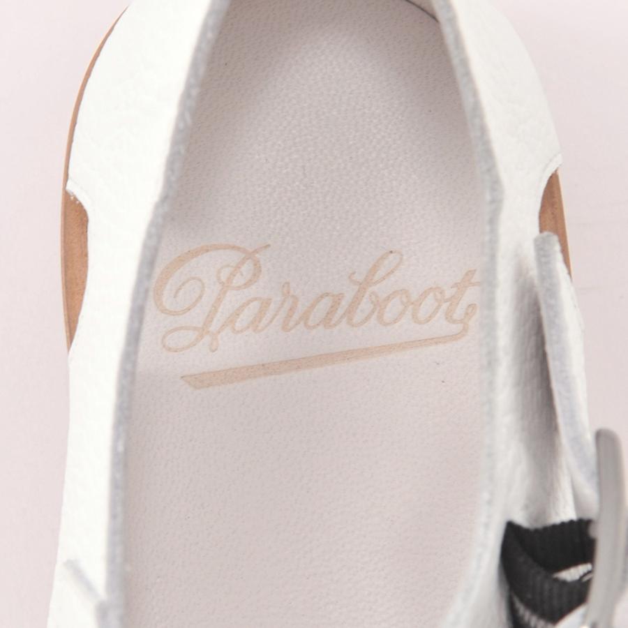 パラブーツ　　PARABOOT パシフィック PASIFIC メンズサンダル ホワイト GRグレインレザー 型押し グルカ グラディエーター 編み込み イタリア製の画像