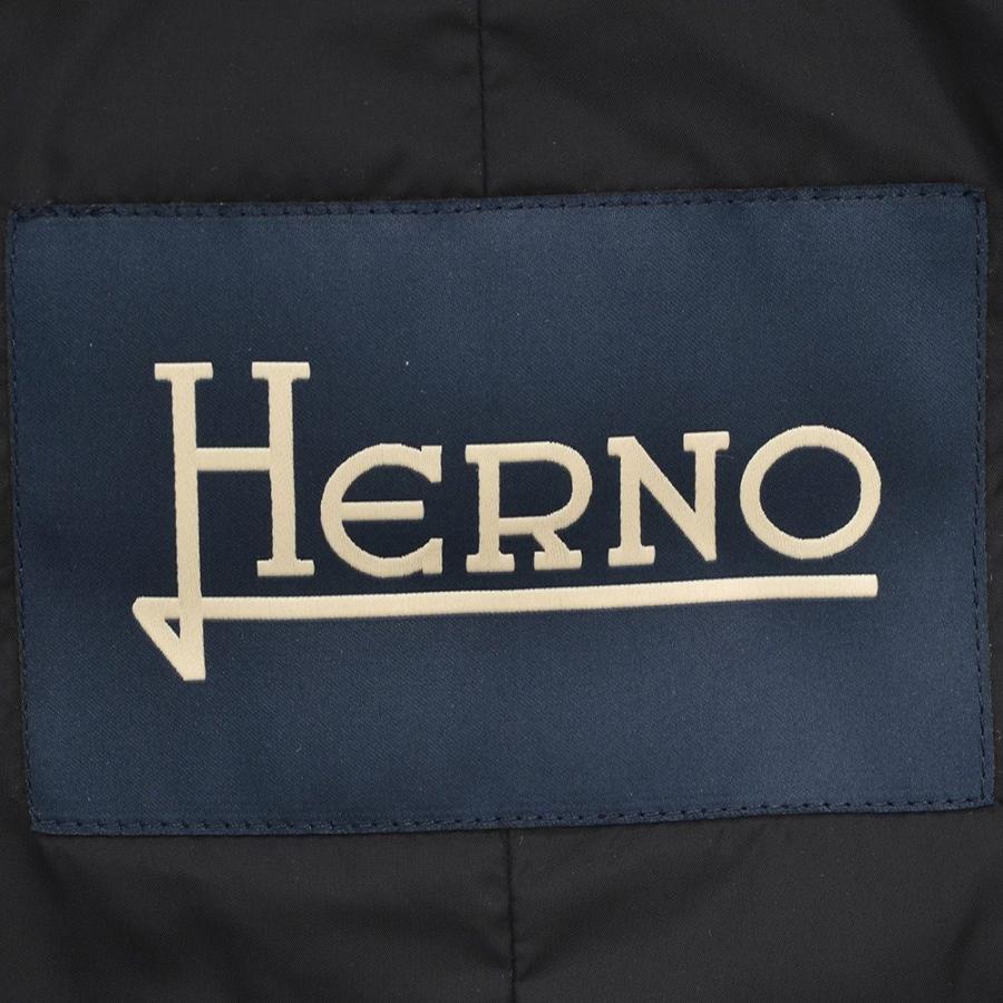 ヘルノ HERNO メンズダウンジャケット  POLAR-TECH ポーラテック ブラック ナイロンシャモニーダウンコート  イタリアブランド 国内正規品の画像
