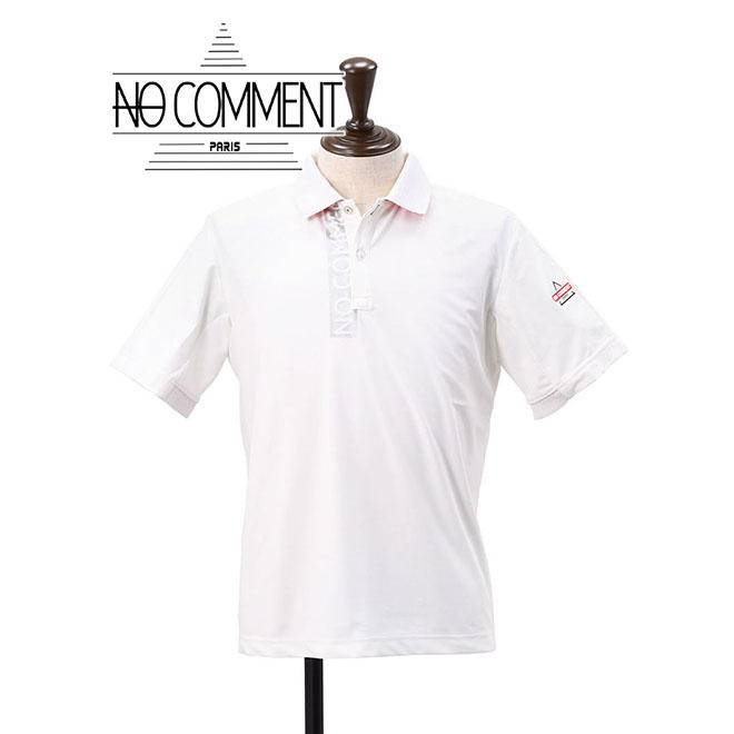 韓国ファッション ノーコメントパリ No Comment Paris Golf ポロシャツ メンズ 2つ釦 ポリストレッチ ゴルフライン プリント ホワイト 国内正規品 でらでら 公式ブランド 限定二枚目50 Off Www Superavila Com