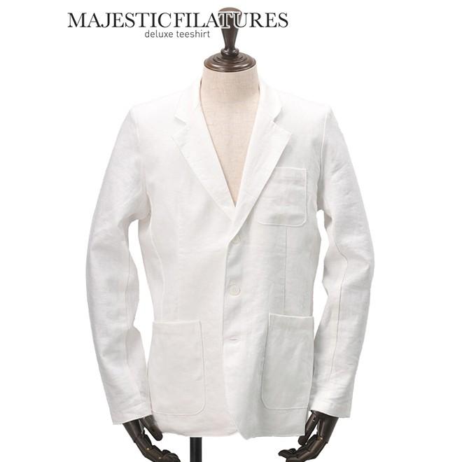 メール便全国送料無料 マジェスティックmajestic Blanc ホワイト リネン地3つボタンサマージャケット 麻 フランス メンズ Men S S18 17 003 001 メンズブランドでらでら公式shop 通販 Yahoo ショッピング 期間限定 半額以下 Karmagazine Net