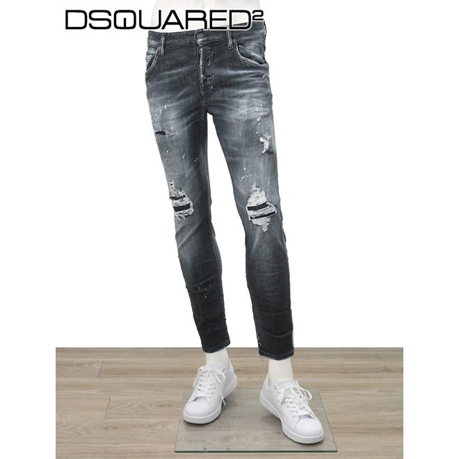 ディースクエアード Dsquared2 国内正規品 デニムパンツ メンズ Skater Jean スケーター ホワイトペイント ブラックウォッシュ でらでら 公式ブランド S74lb0809 900 メンズブランドでらでら公式shop 通販 Yahoo ショッピング
