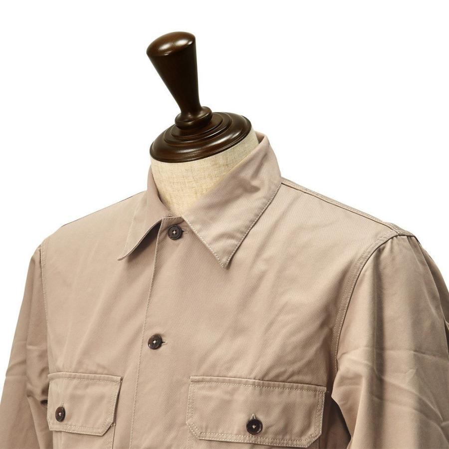 内祝い オープンカラー メンズ サファリシャツ Gherardi Alessandro アレッサンドロゲラルディ 長袖 開襟 サファリシャツ メンズ アレッサンドロゲラルディ ベージュ 公式ブランド でらでら 国内正規品 Tシャツ カットソー