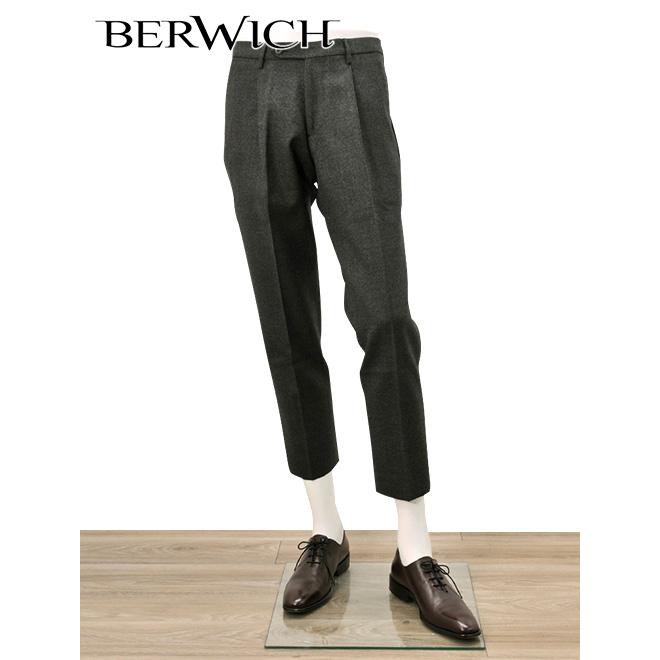 ベルウィッチ Berwich メンズ スラックス シャークスキン 1プリーツ Sake 1p サケ クロップドパンツ ダークグレー ウール 国内正規品 でらでら 公式ブランド Sake Mz1026 Dark メンズブランドでらでら公式shop 通販 Yahoo ショッピング