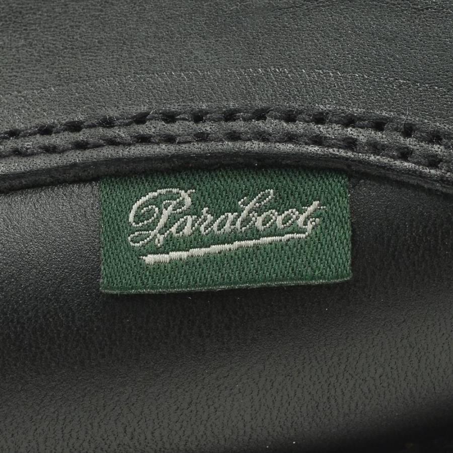 パラブーツ PARABOOT モカシン メンズ THIERS ティエール Uチップシューズ ブラック オイルドレザー SPORTソール 国内正規品 でらでら 公式ブランドの画像